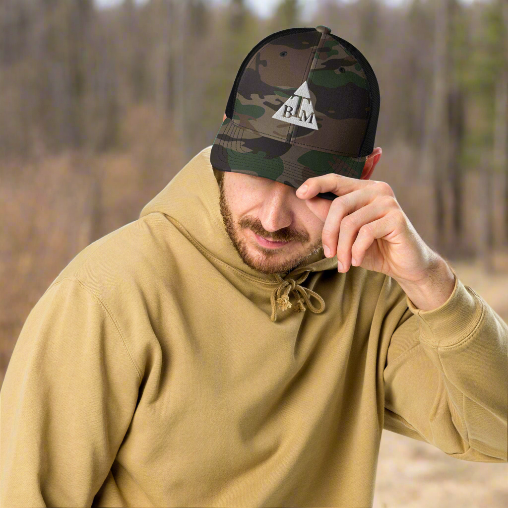 Camouflage trucker hat